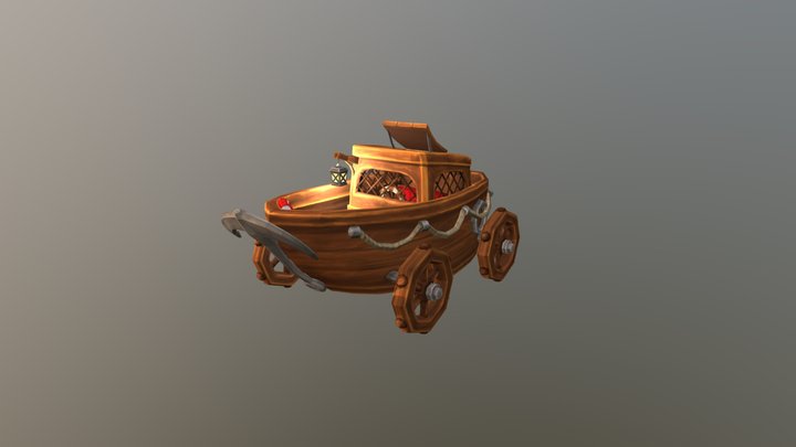 Boat Car 3D Model