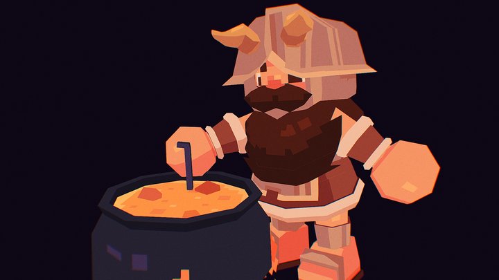 Senshi - Dungeon Meshi 3D Model