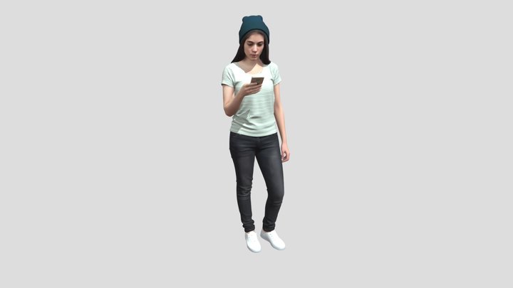 Casual Smartphone Moment – Kostenloses 3D-Modell STL