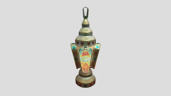 Colorful Ramadan lantern 3D Model