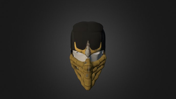 Scorpion-mortal-combat-mask 3D Model