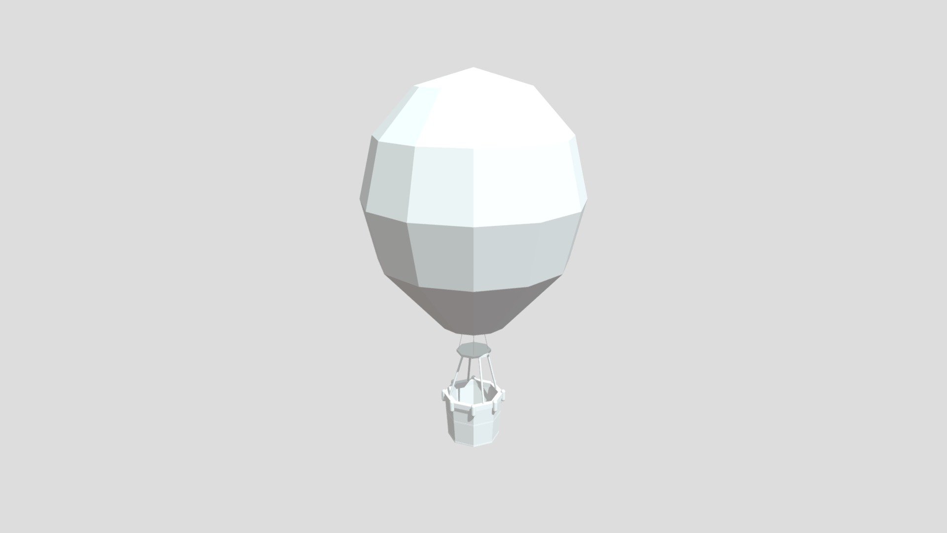 Hot air balloon from Poly by Google