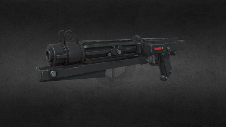 Star Wars DC-15S Blaster Carbine 3D Model