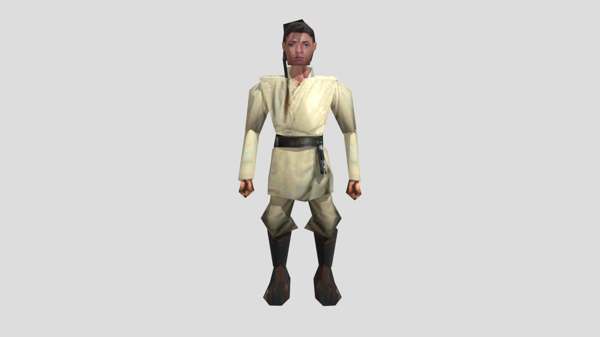 ps1 Obi- Wan Kenobi - Download Free 3D model by PoosyJr ...