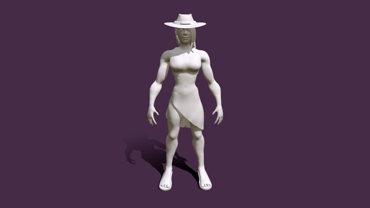 Ashe from Overwatch 3D Model