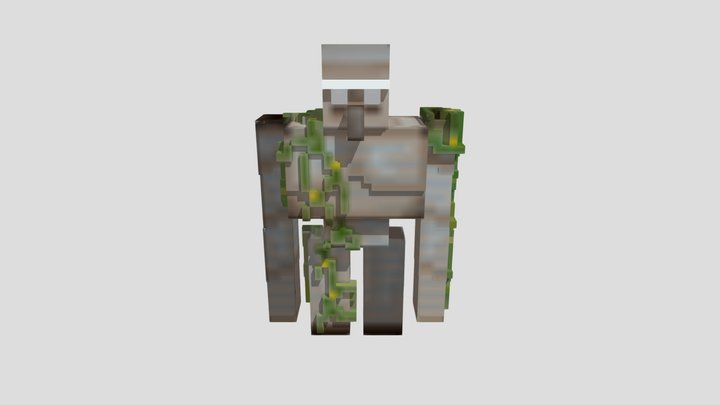 Iron Golem – Minecraft Rigged 3D Character Model 3D Model