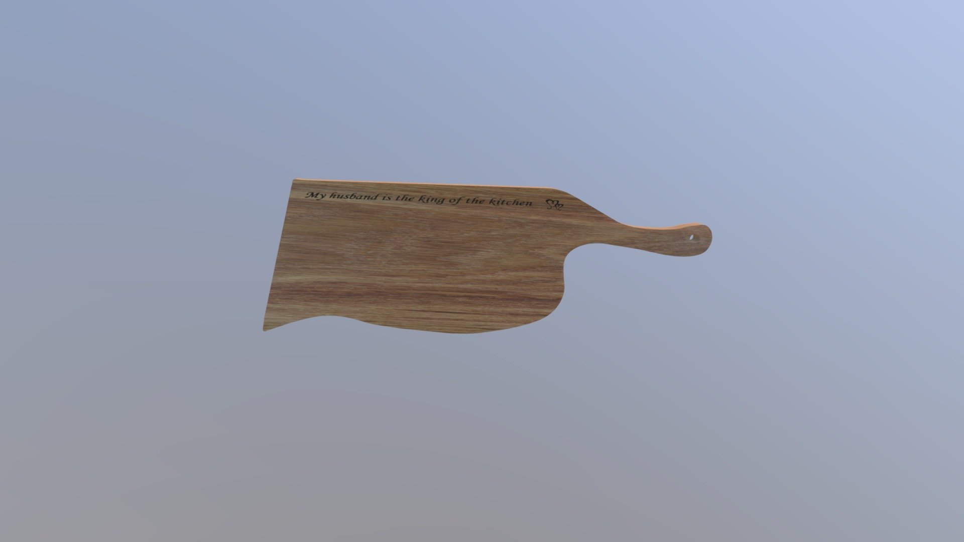 6. Engraved big oak kitchen board