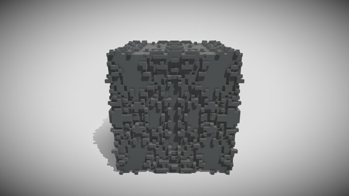 High Quality Stone Block 3D Model