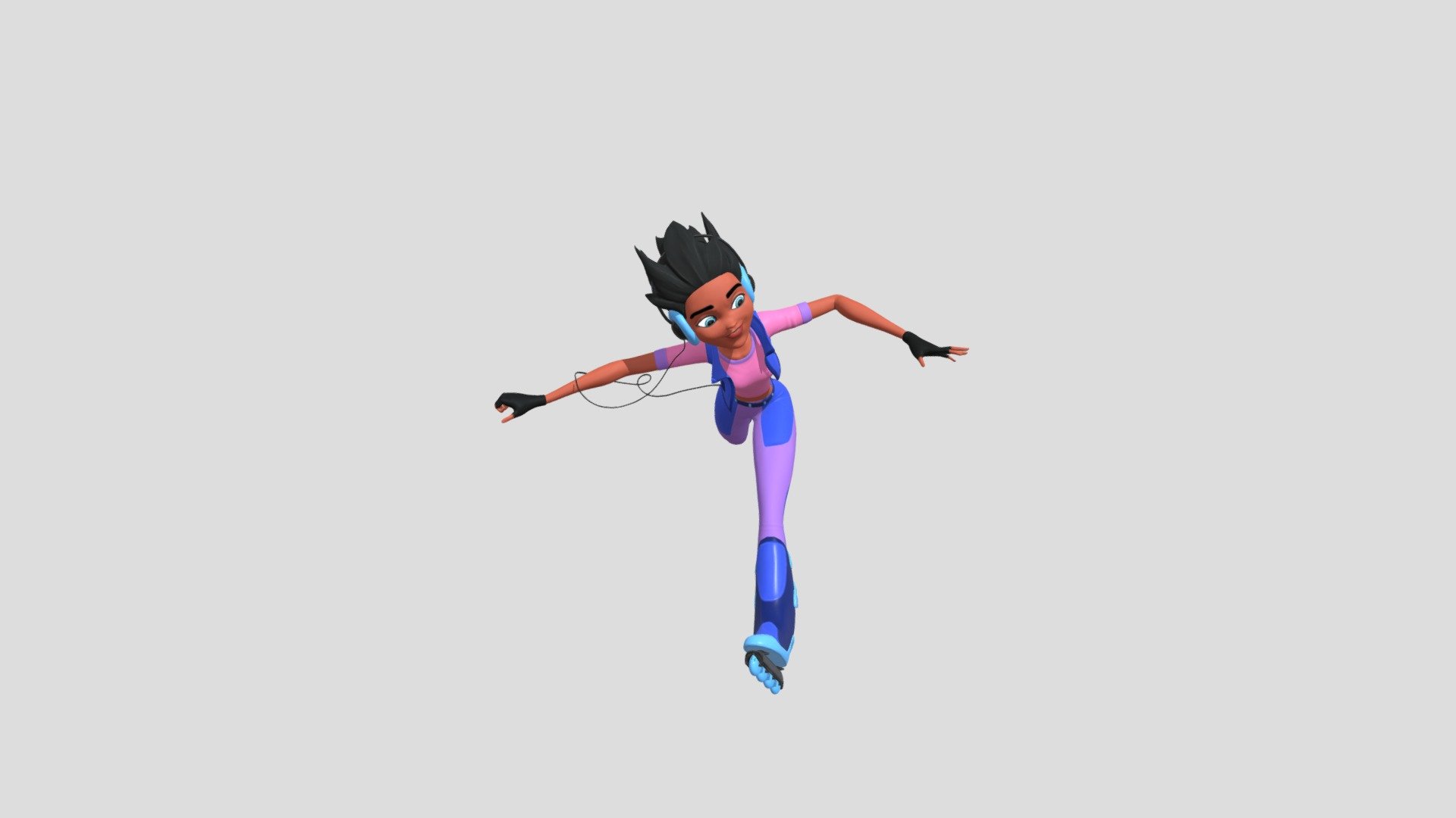 Rollerblader Skating - Download Free 3D model by TheMonsterHighFan2002 ...