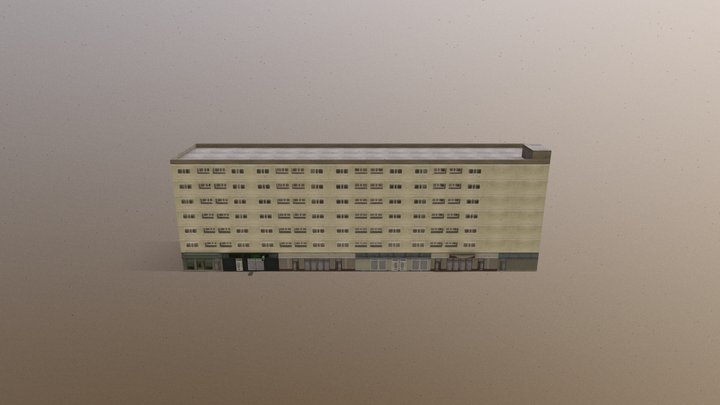 Warsaw Communal Building 3D Model