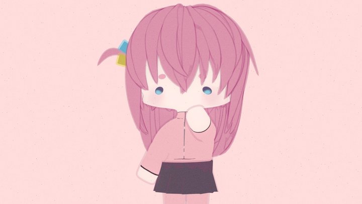 Chibi Bocchi 2.0 3D Model