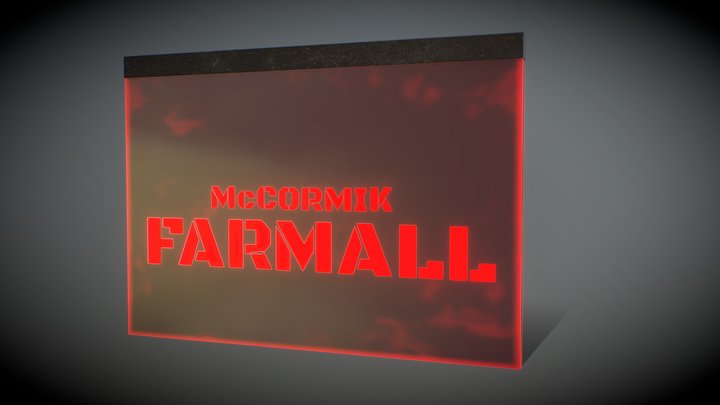 McCormick Neon Sign 3D Model