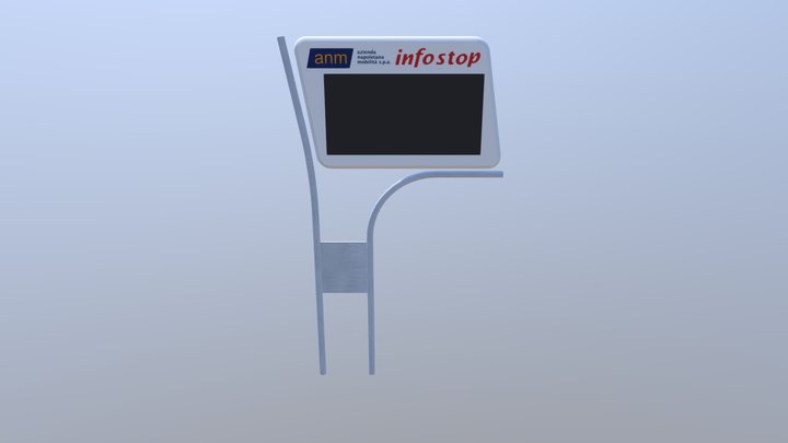 Palina Infostop - info bus stop 3D Model