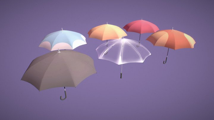 Umbrella Diffrent Styles 3D Model