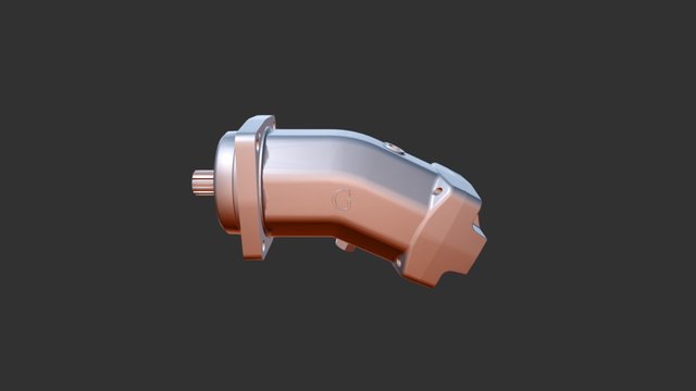 Axialni Pistove Hydromotory 3D Model