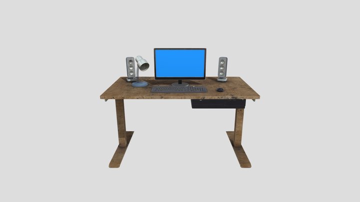 Entire computer setup 3D Model