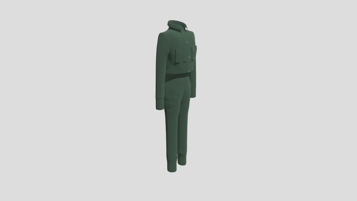A Suit styled like a Tarpaulin 3D Model