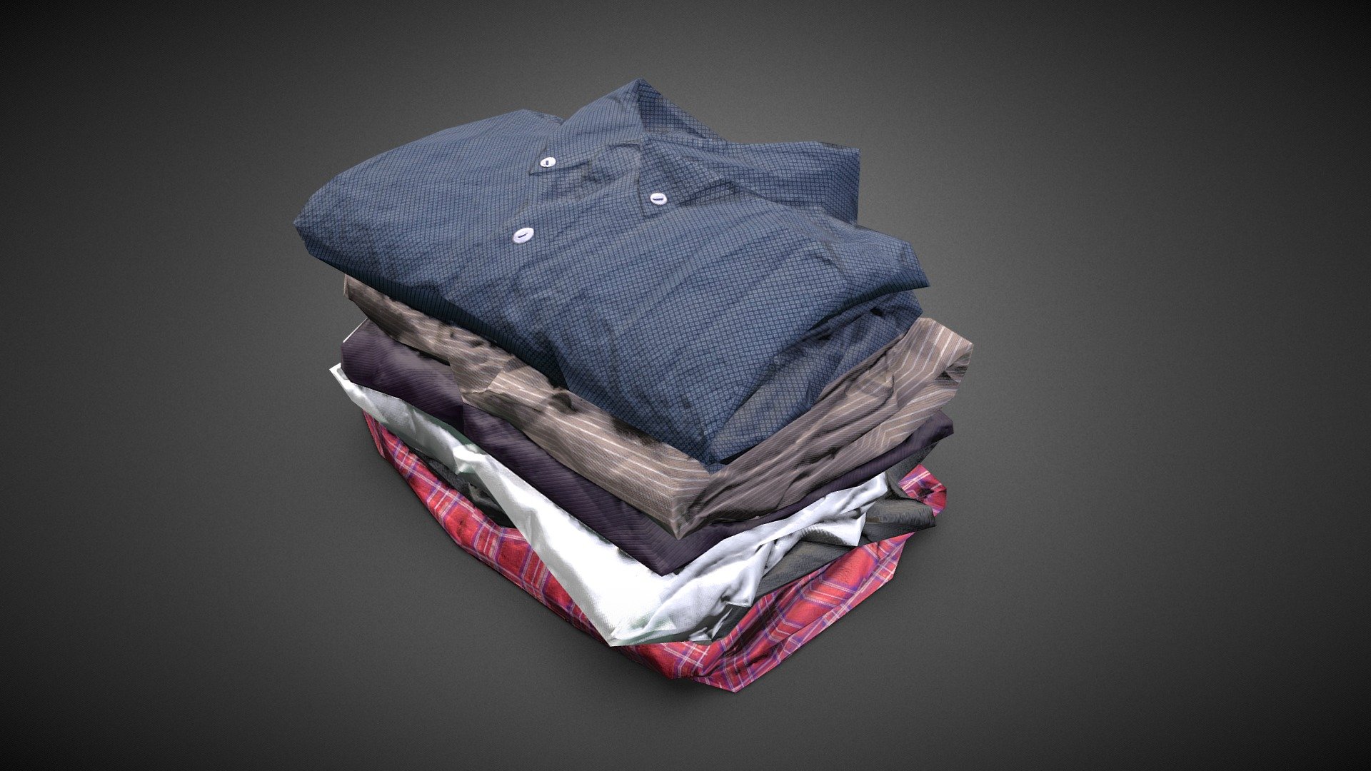 Pile of shirts - Low Poly - Buy Royalty Free 3D model by Léonard_Doye ...