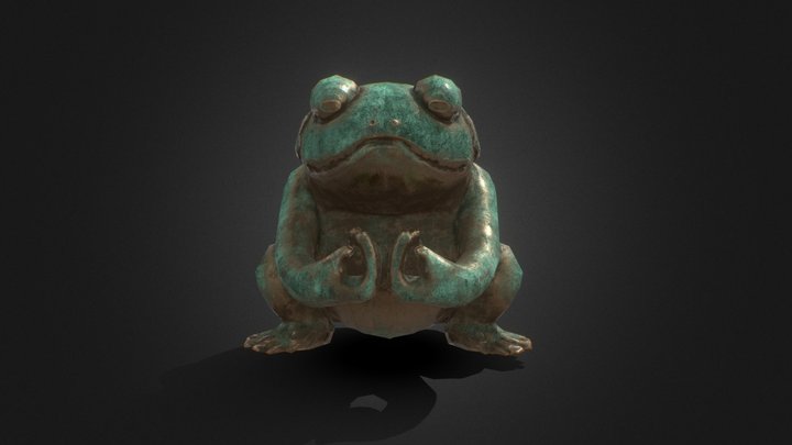 Frog sculpture 3D Model