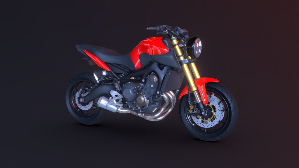 Three Cylinder Naked Street Bike
