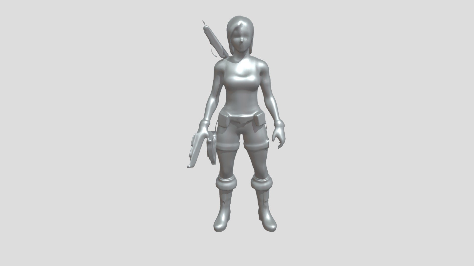adventurous female character with gear - 3D model by takidz507 [0897db6 ...