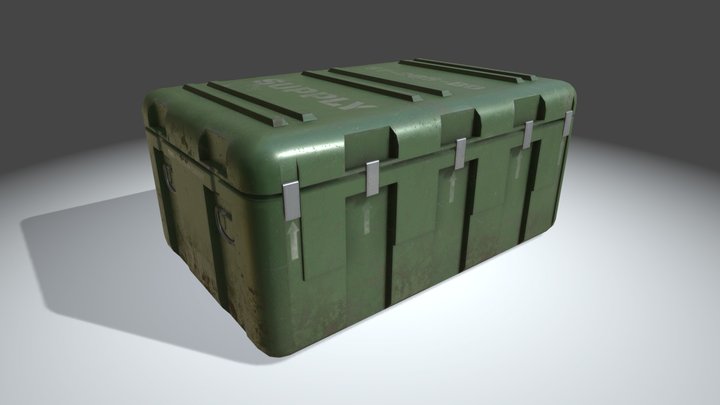 Military Crate 3D Model
