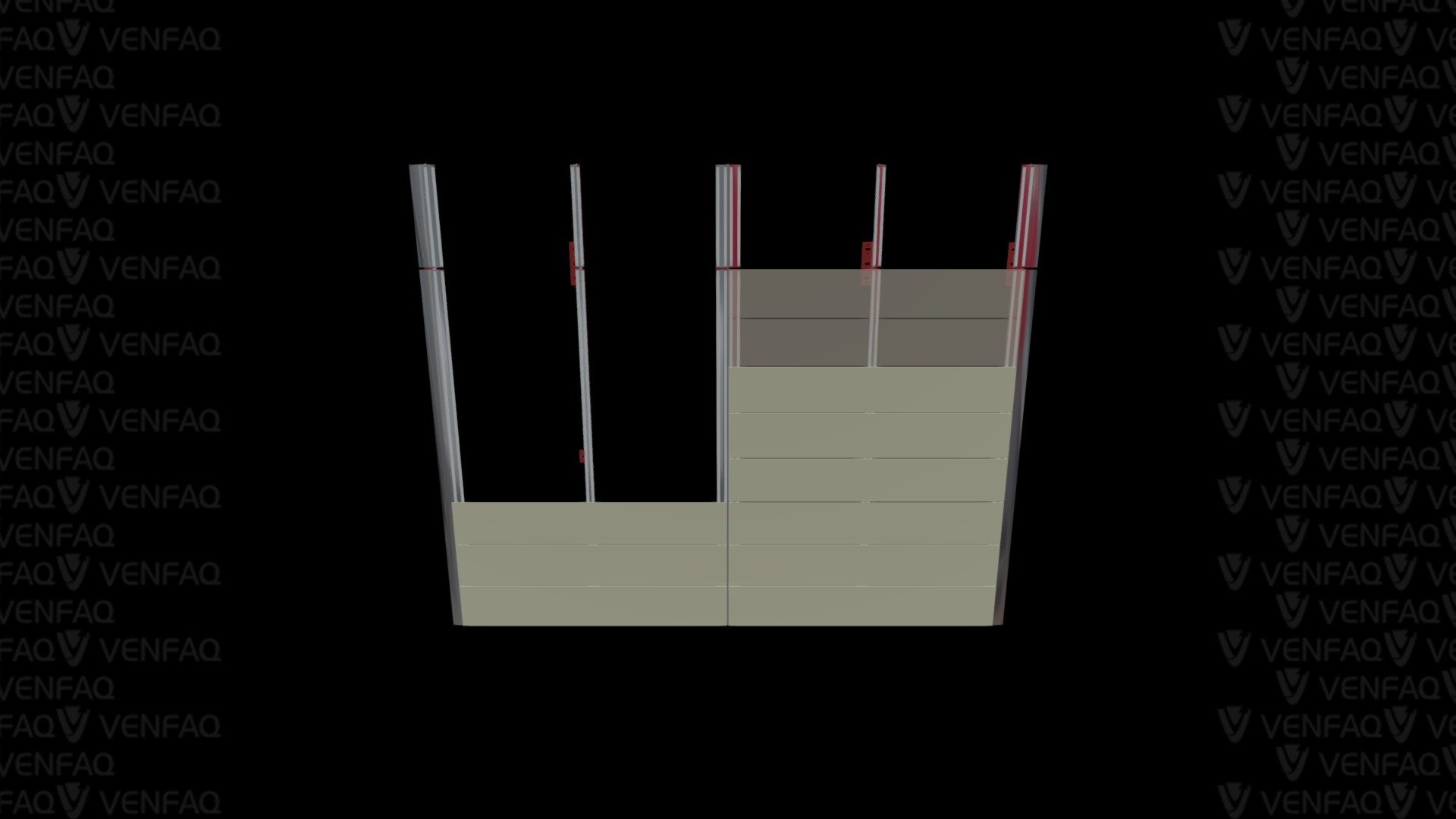 VTACK Vertical Support — Sketchfab embed 3D viewer