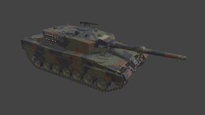Leopard 2A4 3D Model