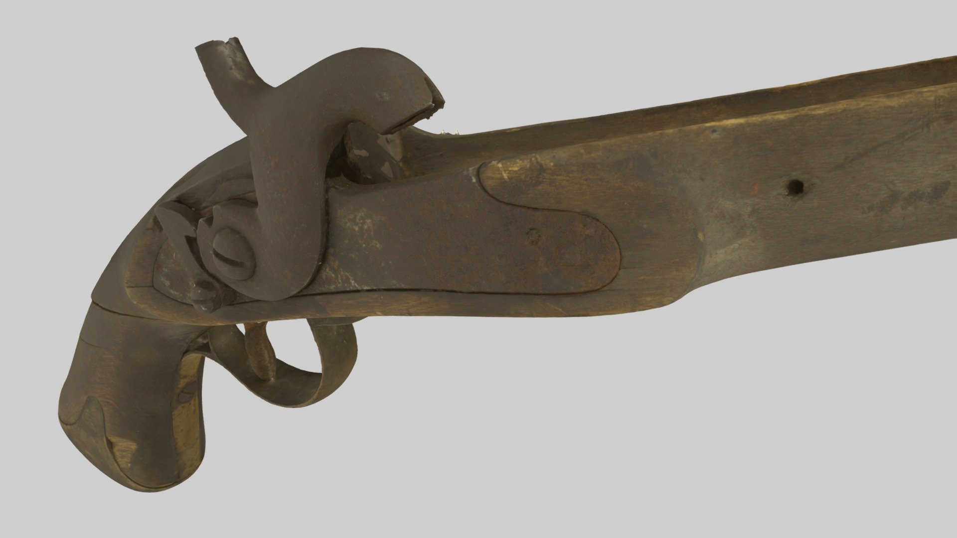 Swedish Pistol 19th century — Sketchfab embed 3D viewer