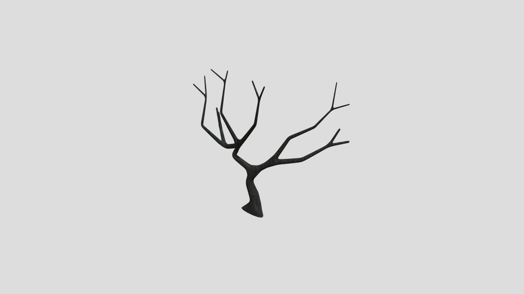 Withered Tree Dark Black