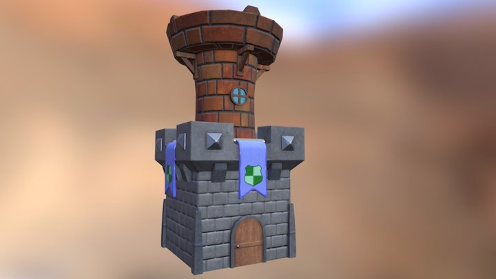 Tower LP OBJ 3D Model