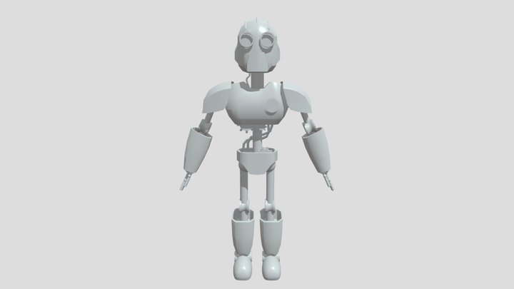 Robot Character Model 3D Model