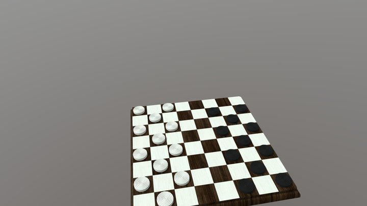 Checkers/Shess 3D Model