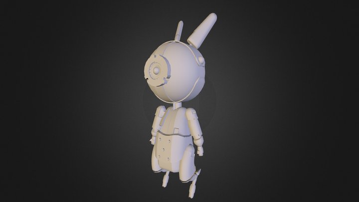 Little Bot Bunny 3D Model