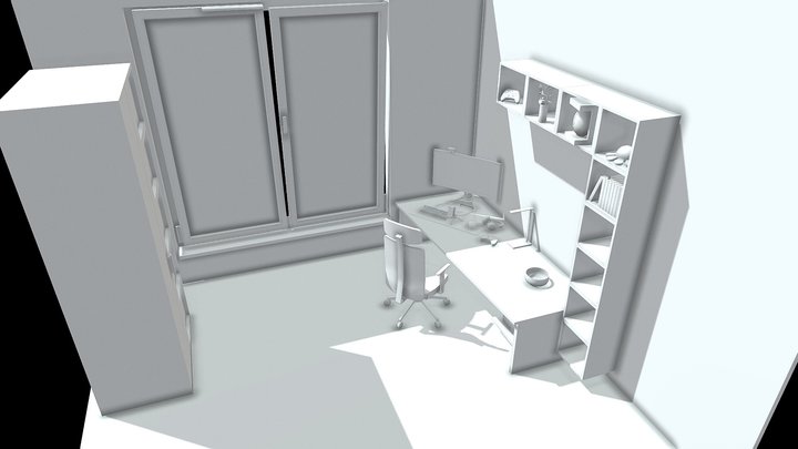 Gaming Room 3D Model