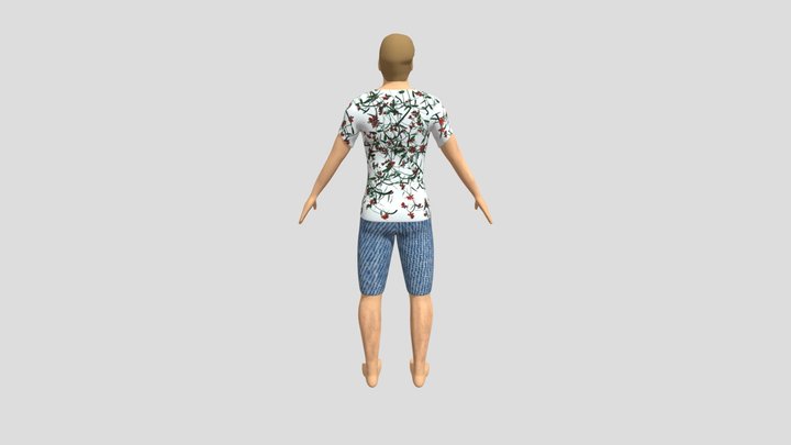 Textured Character 3D Model