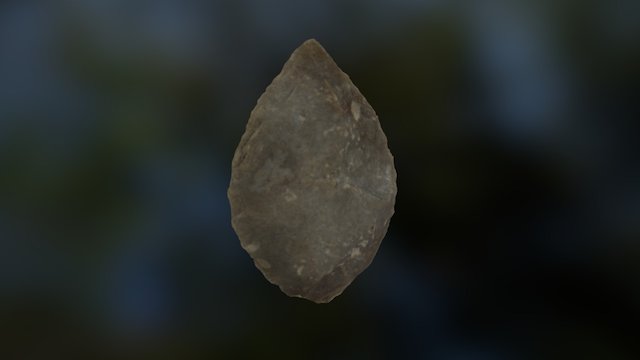 Bifaz de Silex. Mi primera pieza en 3D 3D Model