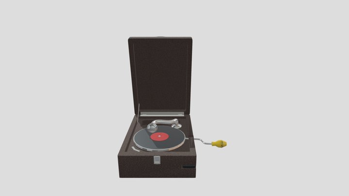 Retro turntables 3D Model
