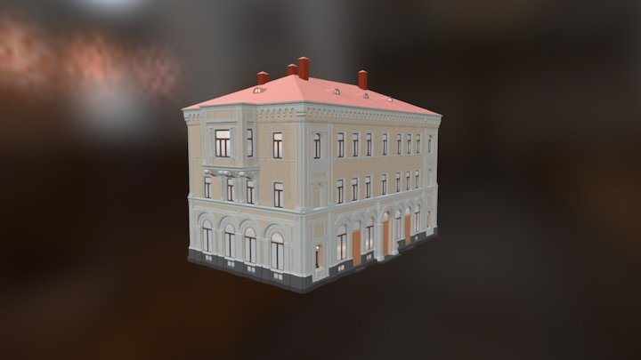 Tartu Old Bank building 3D Model