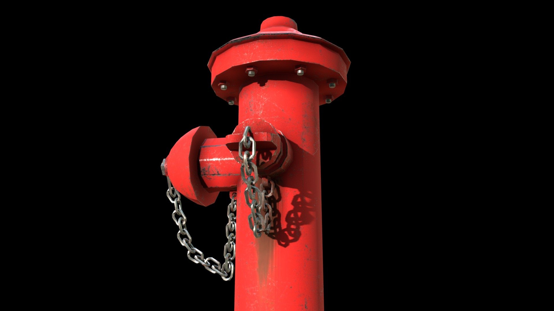 Red hydrant