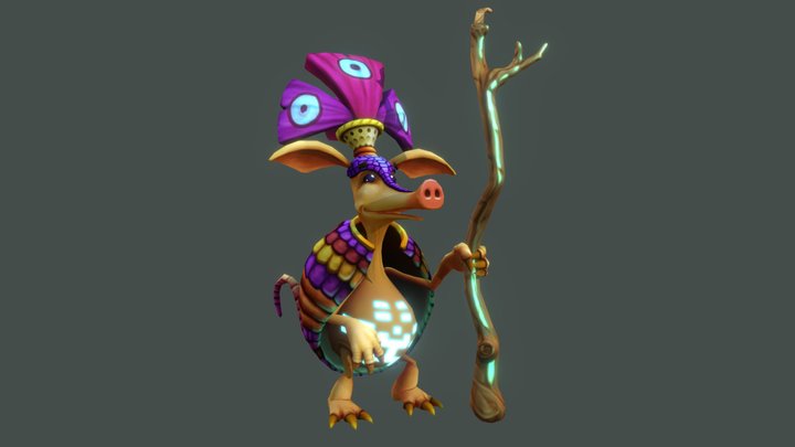 Armadillo 3D Model