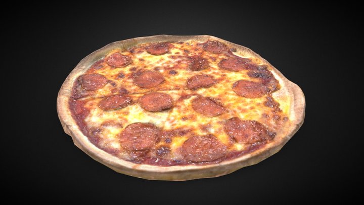 Pepperoni Pizza By @victory_summery 3D Model