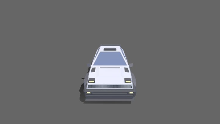 toyota AE86 low-poly 3D Model