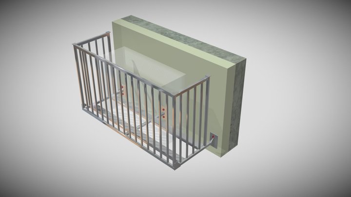 Корзина под кондиционер 3D Model