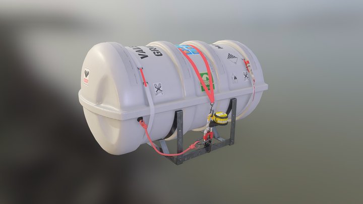 Liferaft Container 3D Model