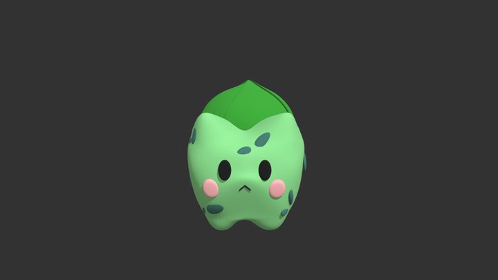Chibi Bulbasaur 3D Model