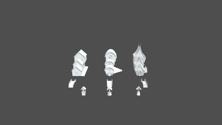 [HW XYZ School] Silhouette 3D Model