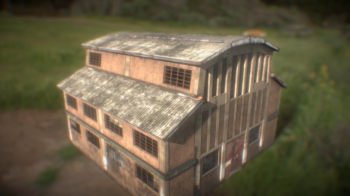 Warehouse Building 3D Model