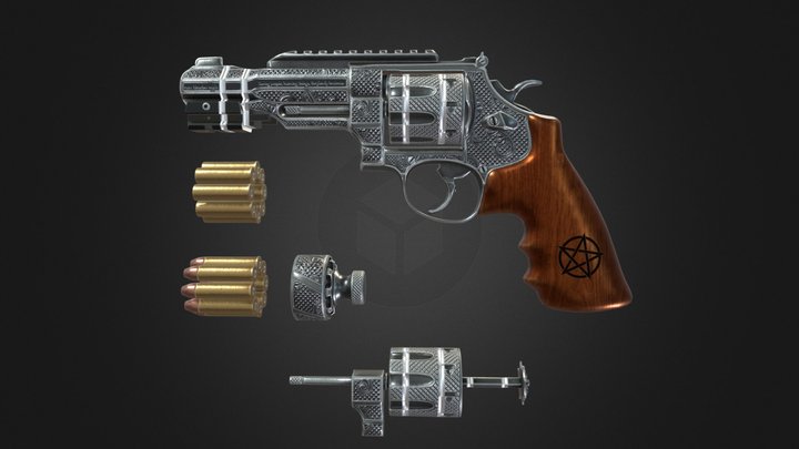 R8 Revolver | The Colt (Supernatural) 3D Model