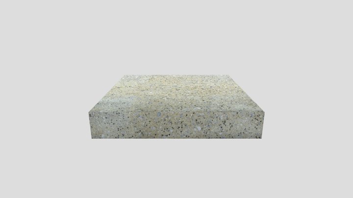 Ground Then Shotblasted (Kent) Buff Granite 3D Model